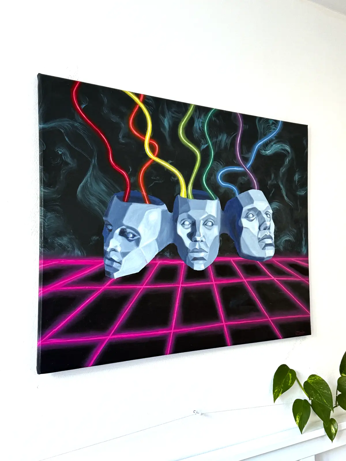 Original art by Austrian artist Lea Moucka — large abstract paintings and portraits. Available works and commissions open.